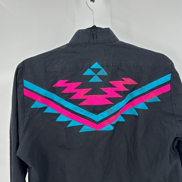 Vintage Expresso Collection tuxedo shirt western native indigenous southwestern - Picture 7 of 10